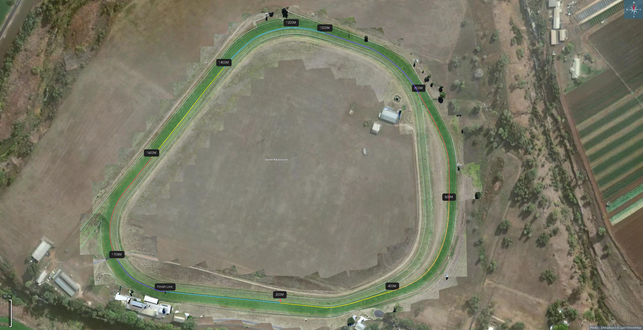 Lockyer Valley Turf Club Race Course Track Map